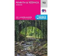 Landranger 90 Penrith & Keswick, Ambleside Map With Digital Version, Pink One Size
