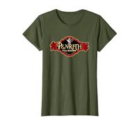 Penrith Tea Rooms - Finest Cake and Tea T-Shirt, Women, Olive Green, Large