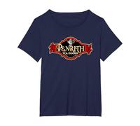 Penrith Tea Rooms - Finest Cake and Tea T-Shirt, Women's Plus, Navy Blue, 3X