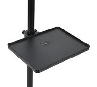 PenRux Mic Stand Tray, Clamp-On Rack Tray Holder, Black, ABS Material, Compact Style