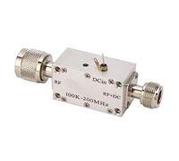 PenRux RF Bias Tee T Piece High Frequency Amplifier Module, Coaxial Feeder, DC Blocker, RF Powered, Extended Component Life, RF Terminal Input for Optical Modulation Drive 0.1-200MHz 1A