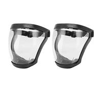 PenRux Safety Face Shield, 2 PCS Reusable Ultra Clear Protective Full Face Shields, Dustproof Protective Anti-Fog Shields to Protect Eyes, Nose, Mouth, Sanitary Droplet Splash Guard