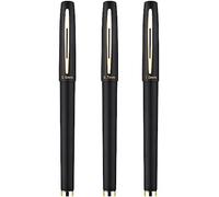 Pens Black Ink Rollerball Pen 0.5mm 0.7mm 1.0mm Point for School Office Business - Pack of 3