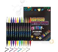 Pens - Double Ended Markers, 12 Pieces Quick Drying Fine Tip Set with Diverse Colors, Sturdy Professional Grade Ink, Ideal for Home Salon Workplace