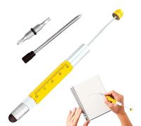Pens for Beading | With Scale and Ruler, 6-in-1 DIY Multi-Purpose Metal Pen | Ruler Screwdriver Ballpoint Pen | For DIY Projects Painting DIY Writing Office Work Meeting