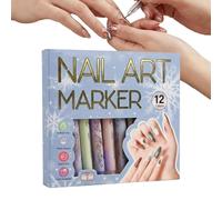 Pens for Drawing on Nails, Highly Pigmented Cosmetic Pens with Fine Tip, Nail Painting Marker Pen Set, Perfect for Home, Talon, Everyday Life, Studio, Hobbyists, Mothers, Professionals and