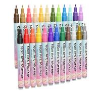 Pens Set - 12 Colors Nail Design Pens, Professional Fine Tip Painting Tool, Quick Drying Polish For Traveling Party School Indoor Girlfriend Wife Friend Manicure Art Craft Activity Gift