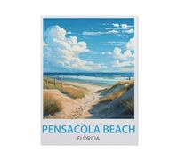 Pensacola Beach Florida,Jigsaw Puzzles for Adults 1000 Piece, Classic Puzzle Teens Boys Girls Puzzles Sturdy Tight Fitting Pieces,Letters On Back for Ideal Challenging and Gift-AZ252-50x70cm