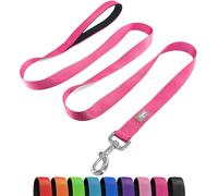 PenSeepet Basic Dog Leashes 6 FT Padded Handle Nylon Dogs Leashes for Small Dogs Hot Pink