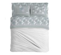 PENSIERI DELICATI Double Bed Set, Flannel, 100% Warm and Soft Cotton, Double 180 x 200 cm, Includes Bottom Sheet, Top Sheet and 2 Pillowcases, Made in Italy, Bologna Green