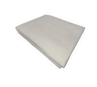 PENSIERI DELICATI Single Bed Sheet 160 x 300 cm, Single Flat Sheet, Solid Colour, Made in 100% Cotton, Made in Italy, Cream
