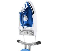 Pensino Ironing Board Hanger Wall Mount Ironing Holder Iron Hanger with Ironing Board Rack for Max 5 Inch Width Iron (White)