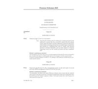 Pension Schemes Bill Amendments to be moved in Grand Committee [Supplementary to the Marshalled List] (House of Lords) HLB 152 I a