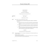 Pension Schemes Bill Amendments to be moved in Grand Committee [Supplementary to the Second Marshalled List] (House of Lords) HLB 152 II a