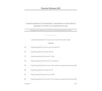 Pension Schemes Bill Commons insistence, non-insistence, amendments to the words so restored to the bill and amendments in lieu (House of Lords) HLB 192