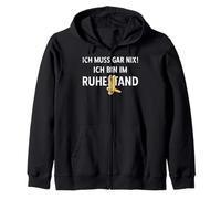 Pensionierung Ich Muss Gar Nix! Ich Bin Im Ruhestand Rente Zip Hoodie