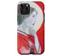 Pensive Asian Woman and Moon Case for iPhone 11 Pro