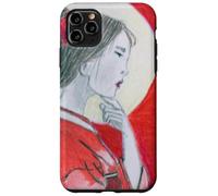 Pensive Asian Woman and Moon Case for iPhone 11 Pro Max