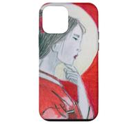 Pensive Asian Woman and Moon Case for iPhone 12 mini