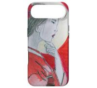 Pensive Asian Woman and Moon Case for iPhone Air