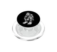 Pensive Bigfoot Sasquatch Cryptid Legend PopSockets PopGrip for MagSafe