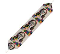 Pensive Woman Table Runner for Dining Table, Short Plush Runners Washable & Durable Tablerunner Modern Home Decor for Wedding, Kitchen, Holiday 178*33cm