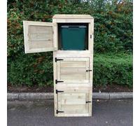 Pent Bin Store - Classic Pressure Treated Overlap