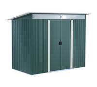 Outsunny Garden Shed Outdoor Storage Tool Organizer W/ Double Sliding Door