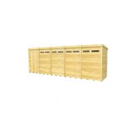 Pent Security Shed 5ft x 20ft Single Door Fast & Free 2-5 Nationwide Delivery