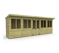 Pent Summer House 20ft x 4ft Fast & Free 2-5 Nationwide Delivery