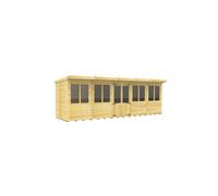 Pent Summer House 20ft x 7ft Fast & Free 2-5 Nationwide Delivery