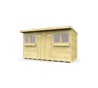 Pent Summer Shed 12ft x 5ft Fast & Free 2-5 Nationwide Delivery