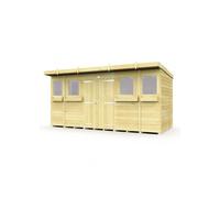 Pent Summer Shed 14ft x 5ft Fast & Free 2-5 Nationwide Delivery