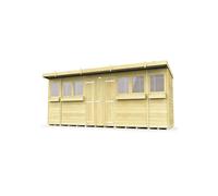 Pent Summer Shed 16ft x 4ft Fast & Free 2-5 Nationwide Delivery