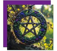 Pentacle Birthday Card Nature Pagan Witchcraft Wicca Birthday Cards 145 x 145mm