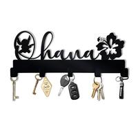 Pentacle Toys Ohana Family Key Hangers - Disney World Key Hook Rack - Disney Stitch Key Holders - Disney Home Décor - Disney Castle Key Holder - Disney Housewarming Gifts - Room Entrance Décor