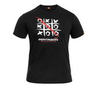 Pentagon 3T T-Shirt Mens Classic Sport Outdoor Hiking Quick Dry Cotton Top Black