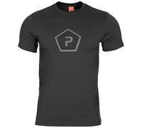 Pentagon Ageron Pentagon Shape Logo Sport T-Shirt Tactical Mens Cotton Top Black