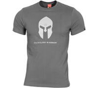 Pentagon Ageron T-Shirt Spartan Helmet Tactical Mens Gym Workout Top Wolf Grey