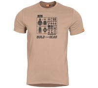 Pentagon Ageron "Build Your Gear" T-Shirt - Khaki