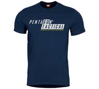 Pentagon Ageron T-shirt Go Tactical Printed Mens Top Casual Cotton Midnight Blue