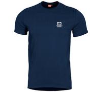 Pentagon Ageron T-shirt K2 Mountain Printed Mens Top Gym Cotton Midnight Blue