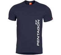 Pentagon Ageron T-shirt Pentagon Vertical Athletic Cotton Mens Midnight Blue