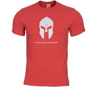 Pentagon Ageron T-Shirt Spartan Helmet Mens Patrol Safety Cotton Top Lava Red