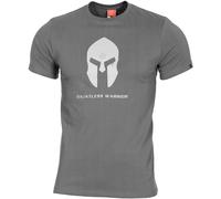 Pentagon Ageron T-Shirt Spartan Helmet Tactical Mens Gym Workout Top Wolf Grey
