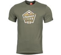 Pentagon Ageron Victorious T-Shirt Mens Cotton Sport Gym Top Army Hunting Olive