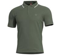 Pentagon Aniketos Polo T-Shirt Stripes Mens Lightweight Breathable Camo Green