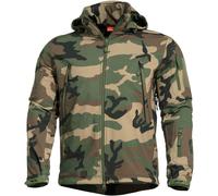 Pentagon Artaxes Mens Softshell Jacket Combat Military Outdoor Woodland Camo