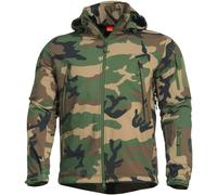 Pentagon Artaxes Mens Softshell Jacket Combat Military Outdoor Woodland Camo