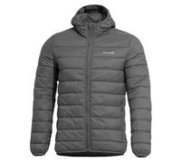 Pentagon Aurora Puffer Jacket Mens Nylon Warm Hooded Insulated Coat Cinder Grey